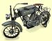 Küche & Haushalt : Pures Blech Motorcycle Harley, 32x18x8 cm Blechminiatur