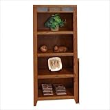 Oak Creek Bookcase Pier in Golden Oak