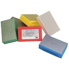 3M 6002J Diamond Hand Pads - 2-1/4 x 3-3/4. 120 grit hand pad.