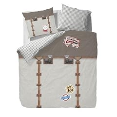 Bettw�sche "Suitcase" in Beige Gr��e (Bettbezug): 135cm B x 200cm T