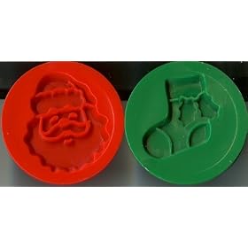 Buy Wilton Christmas Holiday Santa & Sock Stocking Cookie Stamps ~ Set of 2