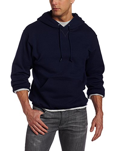 Russell Athletic Men's Dri-Power Hooded Pullover Fleece Sweatshirt, Navy, 3X-Large