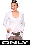 Only Taffy Damen Cardigan Strick Jacke White Weiß Only Taffy Damen Cardigan Strick Jacke White Weiß