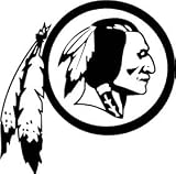 Washington Redskins NFL Vinyl Decal Stickers / 4" X 4"