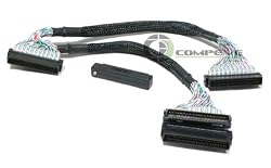 "Internal 68 pin SCSI Cable 3 device 24"" Ultra320 LVD Terminator - SCSI68-24"