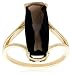 Jewelry : 10k Yellow Gold Smoky Quartz Ring
