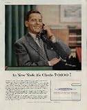 In New York it's CIrcle 7 - 0100! And in Los Angeles, Toronto, London, Buenos Aires, Tokyo and Johannesburg also, American Cyanamid offices are as near to you as your telephone. The telephone is so much a part of our daily living that most of us are inclined to take its convenience for granted. Seldom do we give thought to the scientific research, the human skills, and the enormous investmentm represented by the savings of more than 1,500,000 investors, required to place the telephone at our elbow. The widespread availability of telephone service has been a prime factor in attaining the standard of living which we know in America today. ..... 1956 Cyanamid Ad, A5259A. 19560721