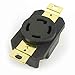 Superior Electric YGP027F Twist Lock Wall Mount Electrical Receptacle 4 Wire, 30 Amps, 125/250V, NEMA L14-30R