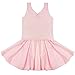YiZYiF Girls Gymnastics Dance Dress Kids Ballet Tutu Leotard Chiffon Skirt Pink 5-6