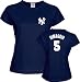 Joe DiMaggio New York Yankees Women's Cooperstown Name & Number Tee - Large