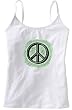 PEACE SIGN - BigBoyMusic BabyDolls - White Women's / Girls Camisole (Girlie / Babydoll)