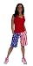 Crazee Wear American Flag Shorts