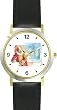 Miguel Cervantes - Don Quixote - WATCHBUDDY&reg; DELUXE TWO-TONE THEME WATCH - Arabic Numbers - Black Leather Strap-Size-Large ( Men's Size or Jumbo Women's Size )