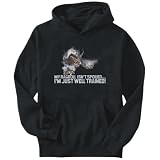 Hoodie Mens Black  My Ragdoll isn't spoiled, I'm just well trained.  Cats