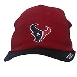 NFL CUFF BEANIE KNIT TOQUE WITH BRIM HAT HOUSTON TEXANS