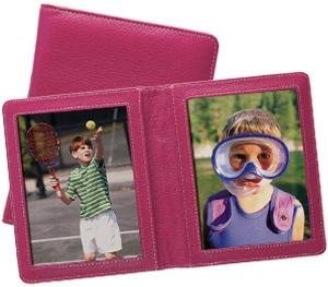 Raika RODEO MAGENTA pebble grain cowhide leather #151 travel duo frame [Camera]