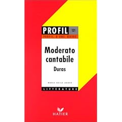Profil D'une Oeuvre: Duras: Moderato Cantabile
