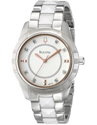 Bulova Womens 98P135 Diamond Dial Watch