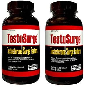 Testo Surge - Testosterone Elevating Science, 90 caps (2 BOTTLES)