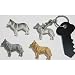 Jewelry : Siberian Husky Gold Pin
