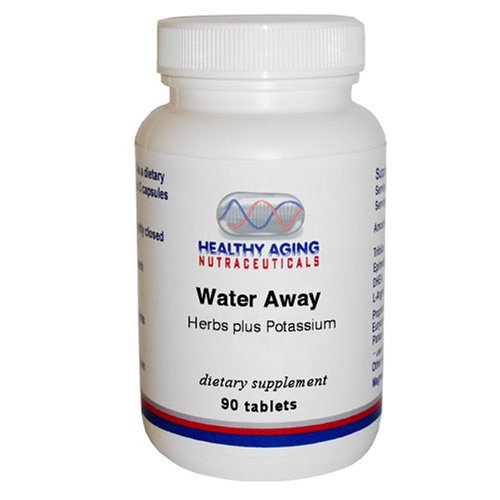 Healthy Aging Nutraceuticals Water Away Herbs Plus Potassium  90 Tablets Pack of 2