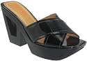 Kors by Michael Kors Dizzy Women's Platform Black Red Sandals