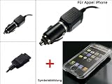 Zoom Produkt-Bild: Kfz-Ladeger&auml;t f&uuml;r Apple iPhone -Black Edition + Crystal Cover