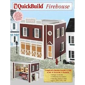 <b>QuickBuild Firehouse Pre-Finished Dollhouse</b>