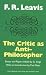 The Critic as Anti-Philosopher