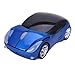 HDE Cool Sports Car Wireless Optical Mouse w/ Silver Chrome Rims (California Blue)
