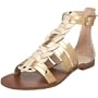 Modern Vintage Women's Kassandra Casual Sandal,Cream/Gold,11 M US
