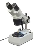 Darkfield Stereo Jewelry Gem Microscope with Dual LED Lights