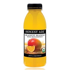 Honest Ade by Honest Tea Orange Mango With Mangosteen Ade USDA Organic 16.9 Ounce bottles Case of 12