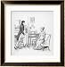 Elizabeth Bennet Refuses Mr. Darcy Collections Framed Art Poster Print by Hugh Thomson, 28x28