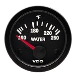 VDO 310105 Vision Style Electrical Water Temperature Gauge 2 1/16
