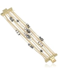 Kenneth Cole New York "Springtime Rose" Faceted Bead Multi-Chain Bracelet, 7.25"