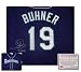 Jay Buhner Seattle Mariners MLB Hand Signed Authentic Blue Baseball Jersey with Bone Inscription