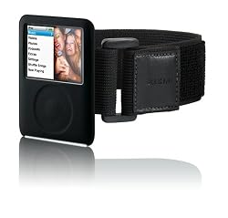 Belkin Silicone Sleeve with Armband for iPod nano 3G (Black)