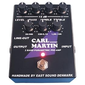 Carl Martin 3 Band Parametric Pre-Amp Effects Pedal by 