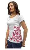 Moon Shine Attitude Attire Muddy Girl Bone Yard White Short Sleeve