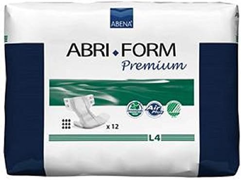 3600ml Abri Form Premium Medium Breathable Brief Count Size: 56 by Abena International