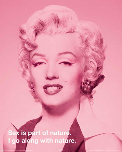 Empire Merchandising 523815 Monroe Marilyn - Quote - Musik Film Frauen Mini-Poster - Druck - Gr&ouml;sse 40 x 50 cm
