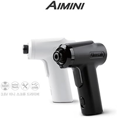 New Aimsak Aimini 3.6V Wireless Mini Screw Driver Black