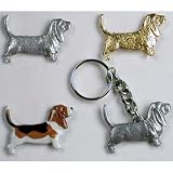 Basset Hound Gold Pin