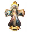 Wooden Wall Cross - Divine Mercy - Spanish - 8.25" Height - MADE IN ITALY