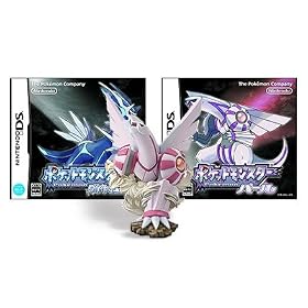Pokemon Pearl Limited Edition (w/ One 2.5" Parukia Figure - also known as Palkia) and Pokemon Diamond (Japan Version)