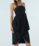 Women's Lauren Kiyomi Twill Couture Strapless Dress - Maternity (As seen in Fit Pregnancy)