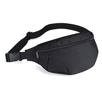 Black delux bum bag, hip poch, waist belt bag