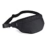 Black delux bum bag, hip poch, waist belt bag