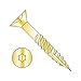 #9 x 2 1/2" Deep Thread Wood Screws/Six-Lobe (Torx) / Flat Head/Steel/Zinc Yellow/Type 17 Pt/Type 17 Point/with Nibs / 2/3 Thread (Carton: 2,200 pcs)